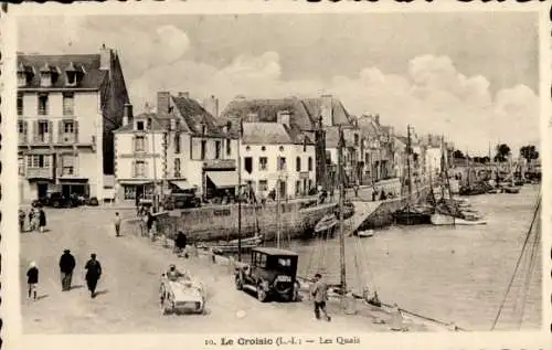 Ak Le Croisic Loire Atlantique, Les Quais