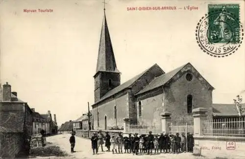 Ak Saint Didier sur Arroux Saone et Loire, Kirche