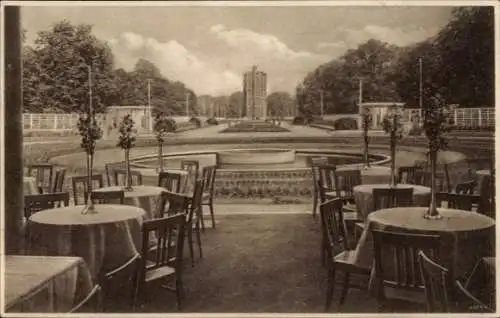 Ak Dresden Altstadt, Gartenbauausstellung 1926, Blick vom Rosenhof nach dem grünen Dom