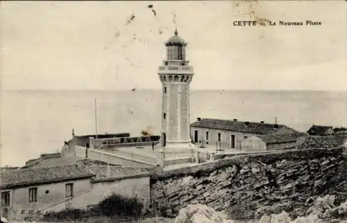 Ak Cette Hérault, Neuer Leuchtturm