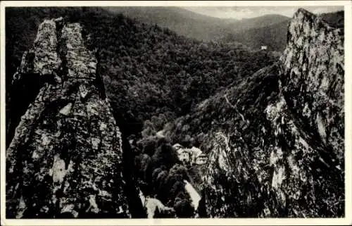 Ak Dittersdorf Saalfelder Höhe Saalfeld in Thüringen, Jagdschloss Eberstein im Schwarzatal