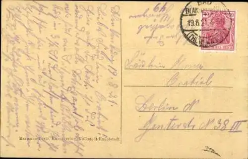 Ak Böhlscheiben Bad Blankenburg in Thüringen, Teufelstreppe, Schwarzatal