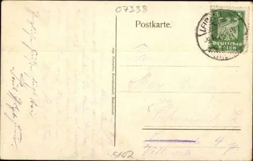 Ak Leutenberg in Thüringen, Kirche, Panorama