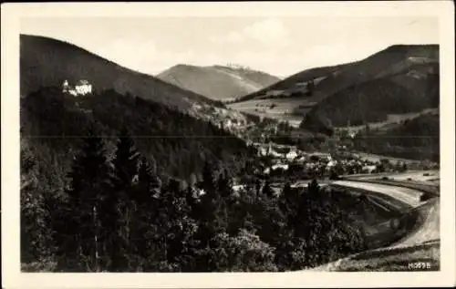 Ak Leutenberg in Thüringen, Panorama, Blick von der Alfred-Hütte