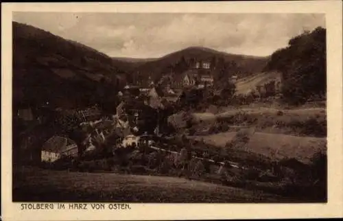 Ak Stolberg im Harz, Teilansicht, Blick von Osten