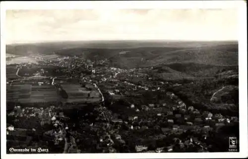 Ak Gernrode Quedlinburg im Harz, Luftbild