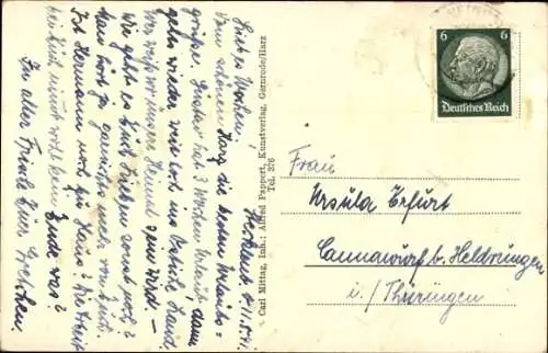 Ak Stecklenberg Thale im Harz, Totalansicht