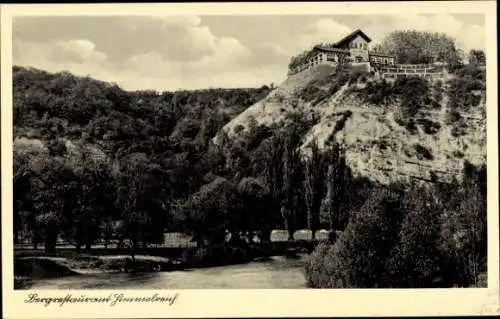 Ak Bad Kösen Naumburg an der Saale, Bergrestaurant Himmelreich