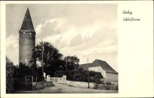 Ak Zörbig in Anhalt, Schlossturm