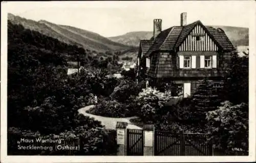 Ak Stecklenberg Ostharz, Haus Wartburg und Umgebung