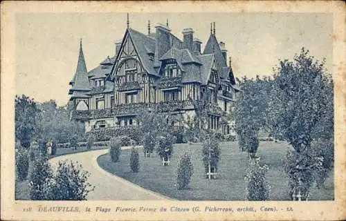 Ak Deauville La Plage Fleurie Calvados, Ferme du Coteau