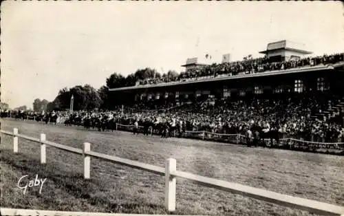 Ak Deauville Calvados, Hippodrome de Clairfontaine