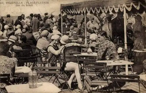 Ak Deauville La Plage Fleurie Calvados, Bar du Soleil