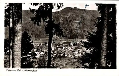 Ak Zell am Harmersbach Schwarzwald Baden, Totalansicht