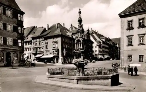 Ak Rottweil am Neckar, Marktbrunnen