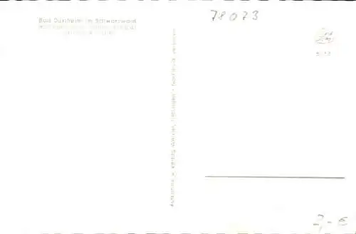 Ak Bad Dürrheim im Schwarzwald, Teilansicht