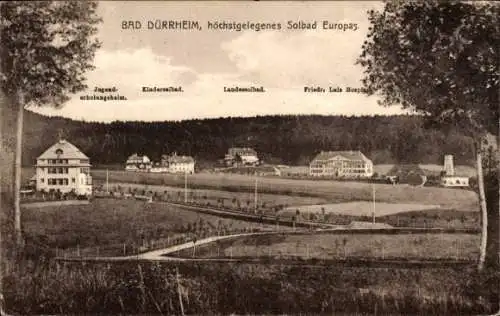 Ak Bad Dürrheim im Schwarzwald, Jugenderholungsheim, KIndersolbad, Landessolbad