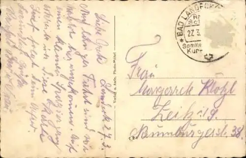 Ak Lądek Zdrój Bad Landeck Schlesien, Versorgungs-Kuranstalt