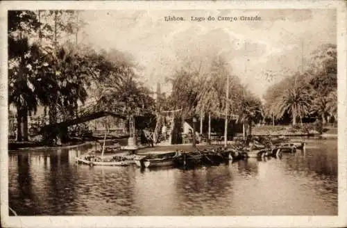 Ak Lisboa Lissabon Portugal, Lago do Campo Grande