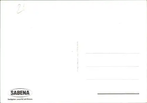 Ak Douglas DC 10, Boeing 747, Boeing 737, Passagierflugzeuge, Belgische Fluggesellschaft Sabena