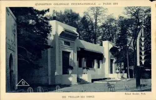 Ak Paris, Kolonialausstellung 1931, Tabac-Pavillon