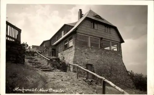 Ak Oybin Sachsen, Neue Baude auf dem Hochwald, Hochwaldbauden