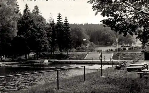 Ak Polenz Neustadt in Sachsen, Waldbad