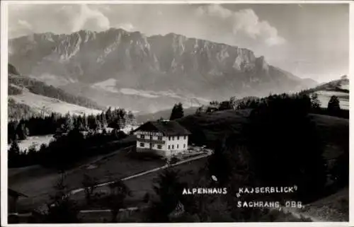 Foto Ak Sachrang Aschau im Chiemgau Oberbayern, Alpenhaus Kaiserblick