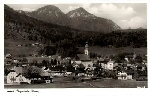 Ak Inzell in Oberbayern, Gesamtansicht, Kirche