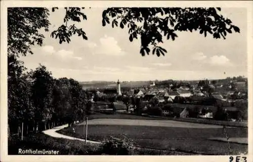 Ak Rotthalmünster in Niederbayern, Panorama, Felder