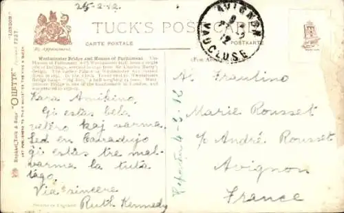 Künstler Ak London City England, Westminster Bridge, Houses of Parliament, Tuck 7227