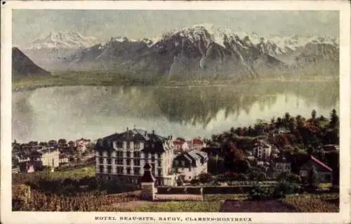 Ak Baugy sur Clarens Montreux Kanton Waadt, Hotel Beau-Site