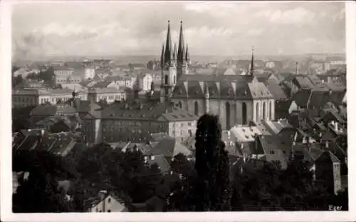 Ak Cheb Eger Region Karlsbad, Panorama, Kirche