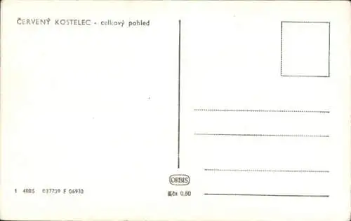 Ak Červený Kostelec Rothkosteletz Region Königgrätz, Gesamtansicht