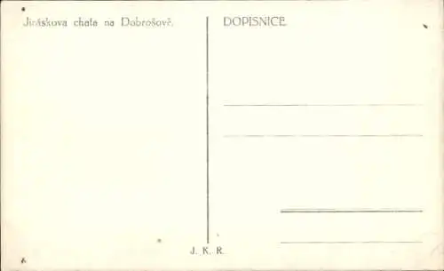 Ak Dobrošov Dobroschau Náchod Region Königgrätz, Jiraskova chata