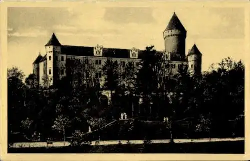 Ak Konopiště Benešov Beneschau Mittelböhmen, Burg