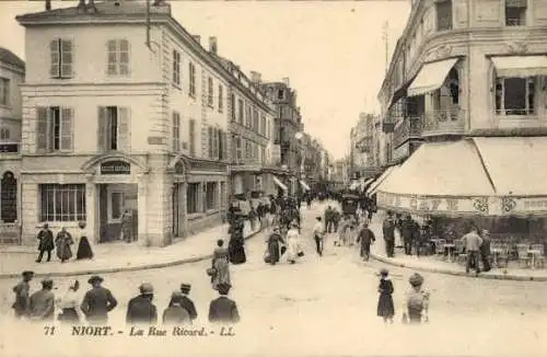 Ak Niort Deux Sèvres, Rue Ricard