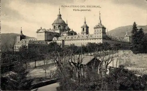 Ak San Lorenzo de El Escorial Madrid, Monasterio del Escorial