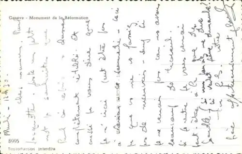 Ak Stadt Genf Schweiz, Denkmal der Reformation