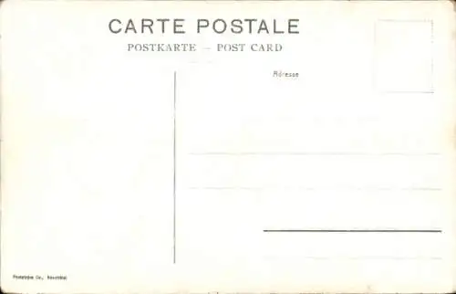 Ak Neuchâtel Stadt Neuchâtel, Denkmal der Republik