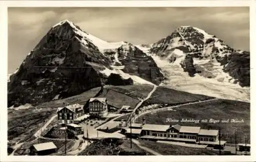 Ak Kanton Bern, Berner Oberland, Kleine Scheidegg, Eiger, Mönch