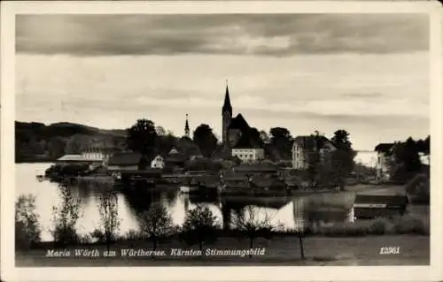 Ak Maria Wörth am Wörthersee Kärnten, Gesamtansicht