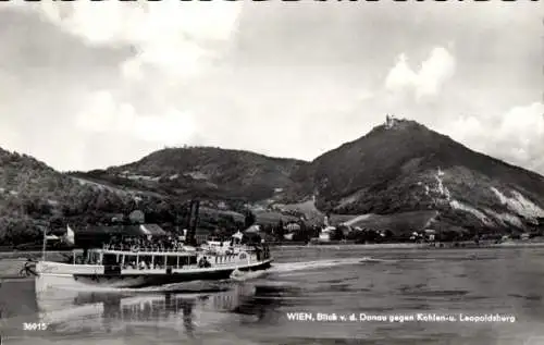 Ak Wien XIX., Donau, Kahlenberg, Leopoldsberg