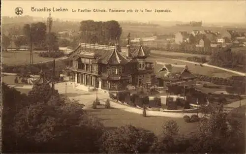 Ak Brüssel Laeken, Pavillon Chinois de Tour Japonaise