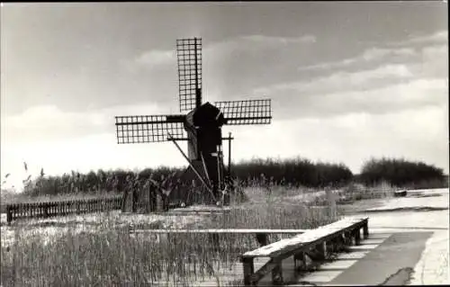 Ak Tytsjerk Tietjerk Friesland Niederlande, Poldermolen De Himriksmole