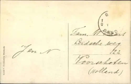 Ak Gent Gent Ostflandern, Schloss von Gerard dem Teufel