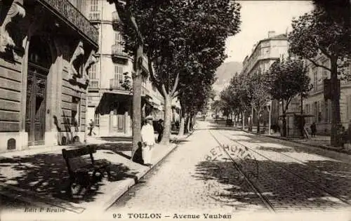 Ak Toulon Var, Avenue Vauban