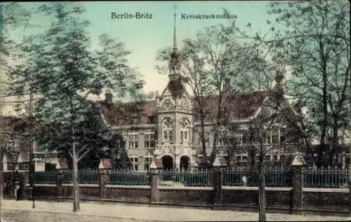 Ak Berlin Neukölln Britz, Kreiskrankenhaus