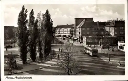 Ak Berlin Zehlendorf Dahlem, Breitenbachplatz, Bus