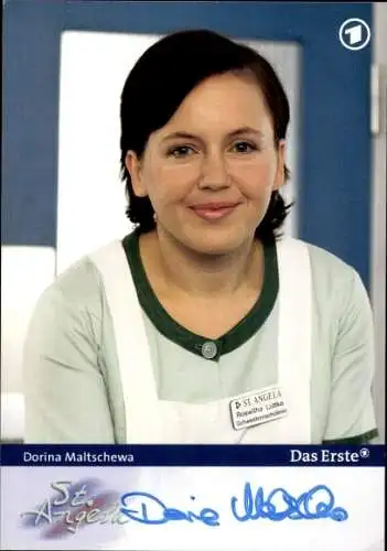Ak Schauspielerin Dorina Maltschewa, Portrait, Autogramm